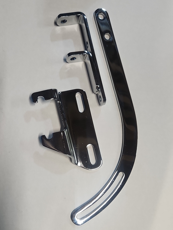 Other - Chrome Small Block Chevy Driver Side Alternator Bracket 283 302 327 350 SWP SBC